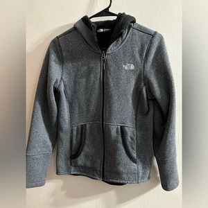 North Face Faux Fur Jacket with Hoodie